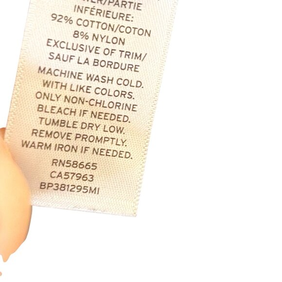 Nordstrom BP Black Blouse Top Lace Up Corset Stretch T-Shirt Crew Solid Size M - Picture 5 of 5